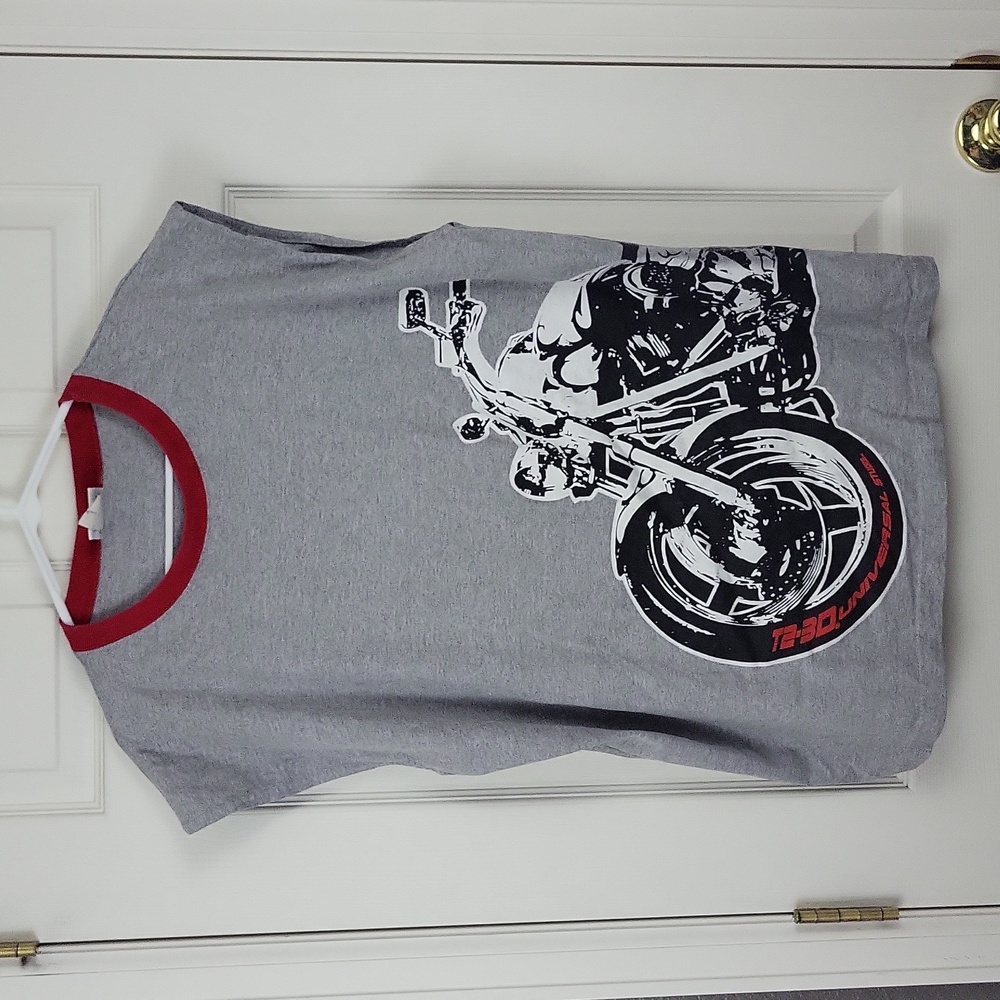 Vtg Universal Studios T2 Terminator 2 3D Sleeveless Muscle Shirt Size Large